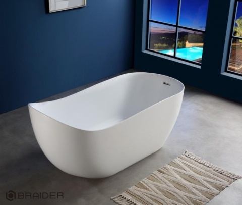 Braider Vaggia Freestanding Bathtub – 170 × 75 cm, White