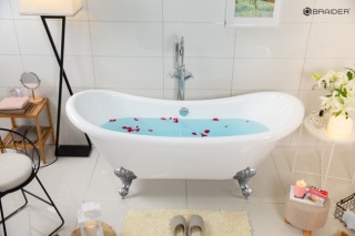 raider Antiqua Freestanding Bathtub – 176 × 72 cm, White