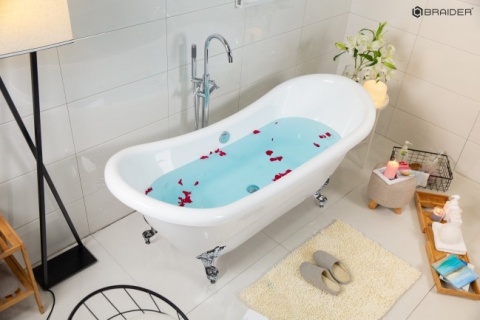 raider Antiqua Freestanding Bathtub – 176 × 72 cm, White