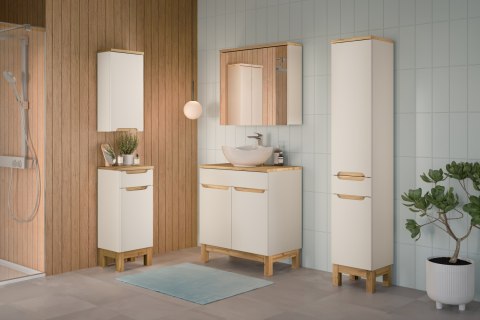 Szafka z lustrem 80cm 2 drzwi