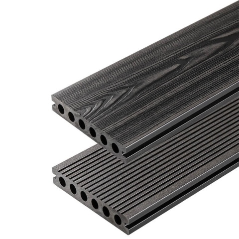 Composite Decking Board 3D Anthracite – 3,5m (0,507 m2)