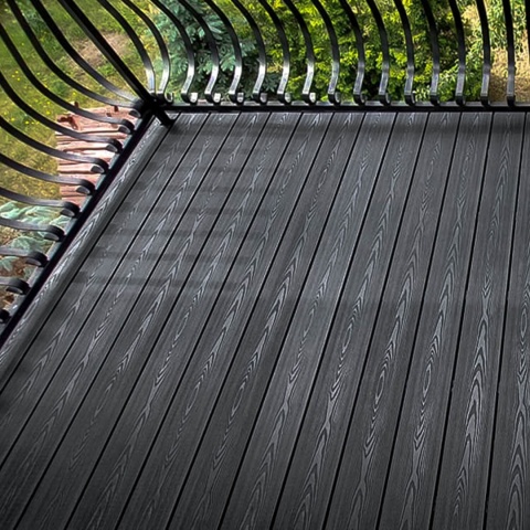 Composite Decking Board 3D Anthracite – 3,5m (0,507 m2)