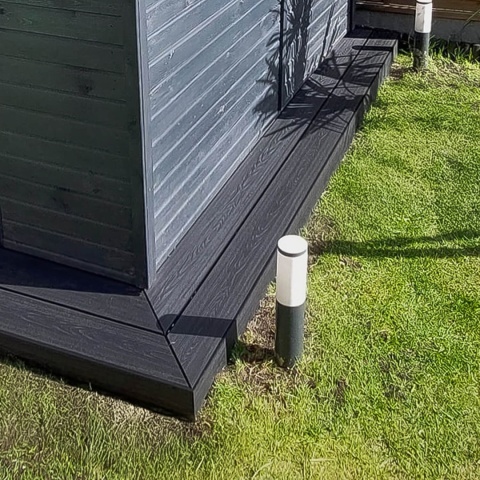 Composite Decking Board 3D Anthracite – 3,5m (0,507 m2)