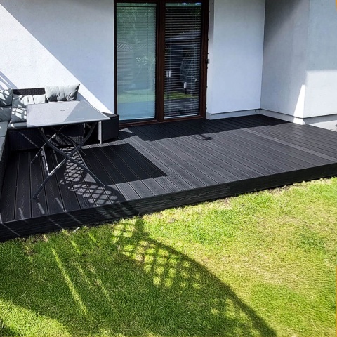 Composite Decking Board 3D Anthracite – 3,5m (0,507 m2)