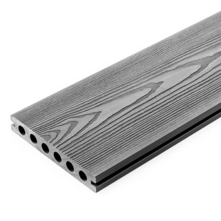 Composite Decking Board 3D Light Gray – 4m (0,580 m2)