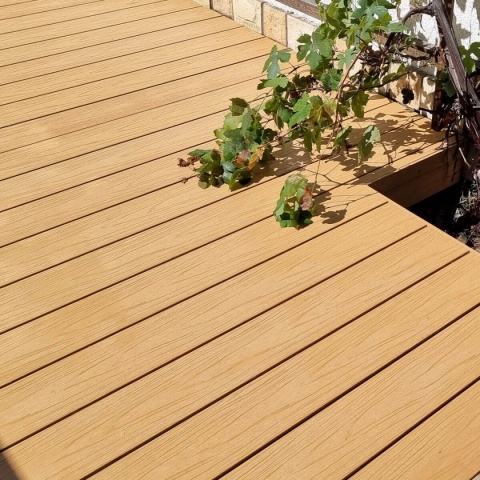 Composite Decking Board Premium II Generation Ecru / Light Oak – 4m (0,580 m2)