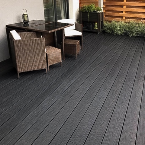Composite Decking Board Premium II Generation Grey / Anthracite – 4m (0,580 m2)