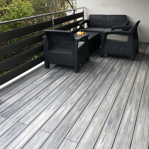 Composite Decking Board Premium II Generation Grey / Anthracite – 4m (0,580 m2)