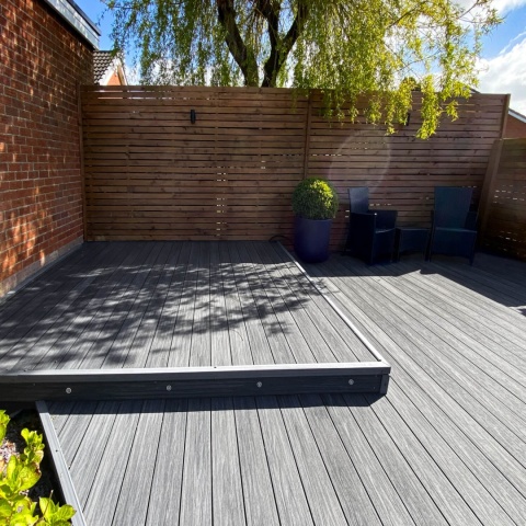 Composite Decking Board Premium II Generation Grey / Anthracite – 3,5m (0,507 m2)