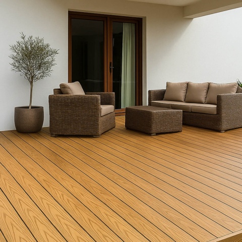 Composite Decking Board Premium II Generation Rustic Oak / Honey Oak – 3,5m (0,507 m2)