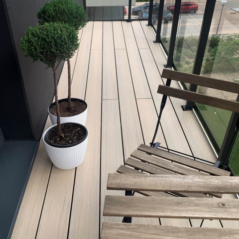 Composite Decking Board Premium II Generation Ecru / Light Oak – 3m (0,435 m2)