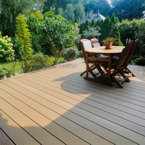 Composite Decking Board Standard Teak – 4m (0,620 m2)