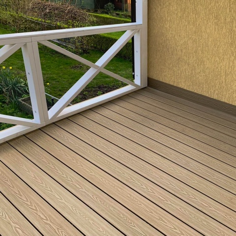 Composite Decking Board 3D Teak – 3m (0,435 m2)