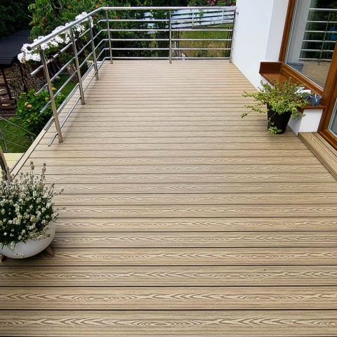 Composite Decking Board 3D Teak – 3,5m (0,507 m2)