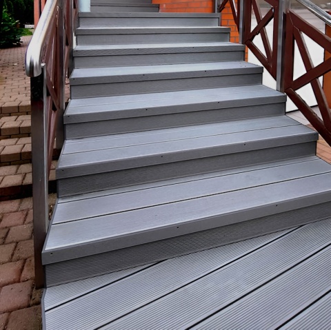 Composite Decking Board 3D Light Gray – 3m (0,435 m2)