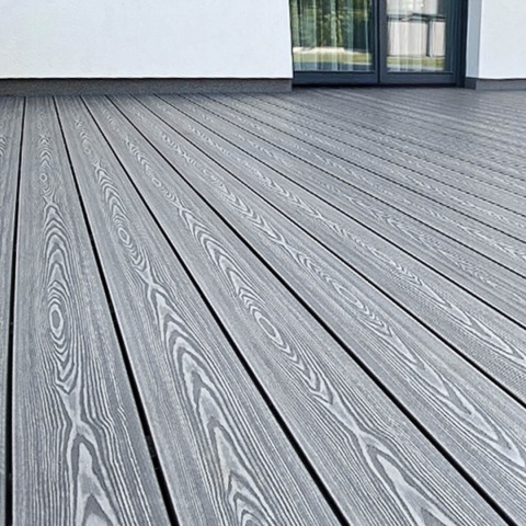 Composite Decking Board 3D Light Gray – 3m (0,435 m2)