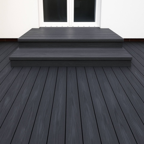 Composite Decking Board Solid Premium Anthracite – 3m (0,429 m2)