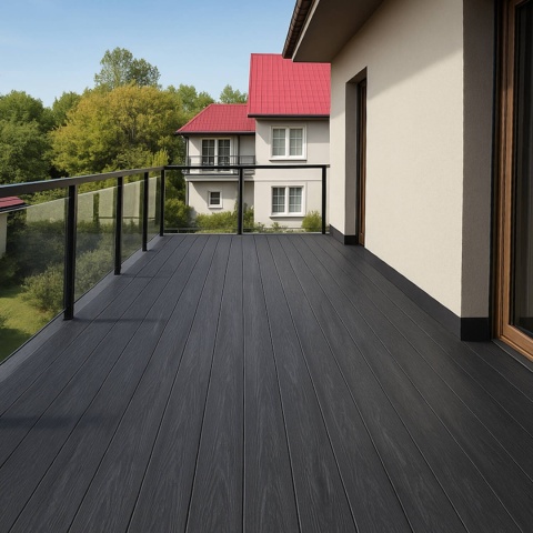 Composite Decking Board Solid Premium Anthracite – 4m (0,572 m2)