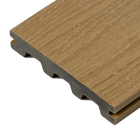 Composite Decking Board Solid Light Brown – 4m (0,572 m2)