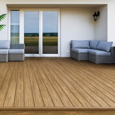 Composite Decking Board Solid Prestige Premium Winchester Oak – 3m (0,432 m2)
