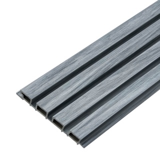 Composite Slatted Cladding Board Premium Silver Gray – 2.9m (0,580 m2)