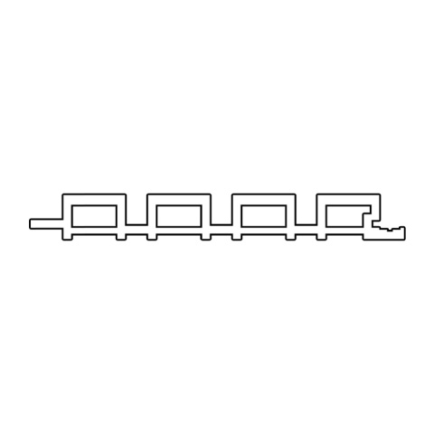 Composite Slatted Cladding Board Premium Silver Gray – 2.9m (0,580 m2)