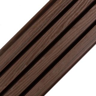 Premium 3D Composite Slatted Cladding Board Walnut – 2,9 m(0,580 m2)