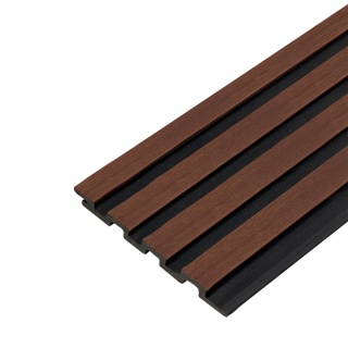 Composite Elevation Board Premium Lamella Duo Redwood / Black – 2.9m (0,483 m2)