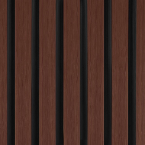 Composite Elevation Board Premium Lamella Duo Redwood / Black – 2.9m (0,483 m2)
