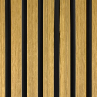 Composite Slatted Cladding Board Trapezoid Light Oak / Black – 2.9m (0,551 m2)