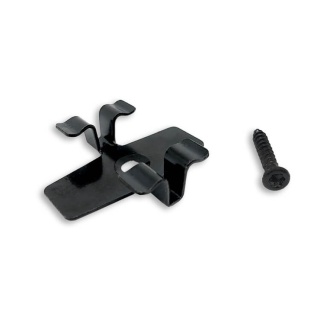 Stainless Steel Clip L-7 with Screw – Black – 50 pcs