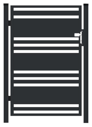 Furtka typ PALISADA MIX 200/40 - 1,00 x 1,50 m
