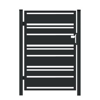 Furtka typ PALISADA MIX 140/60/20 - 1,00 x 1,25 m