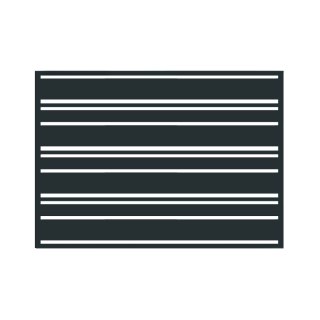 Przęsło typ PALISADA MIX 140/60/20 - 2,00 x 1,75 m