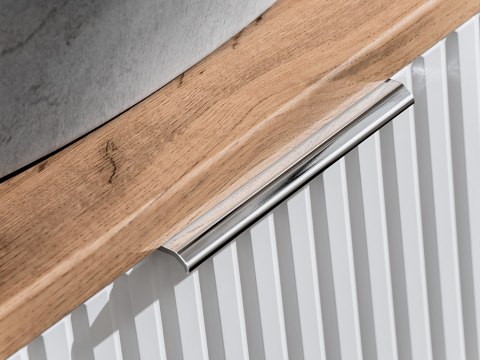 Zestaw meblowy 120cm z blatem i szafką z koszem na pranie