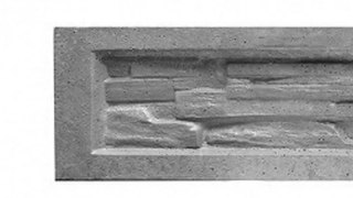 Podmurówka betonowa łupana - 250 cm / 25 cm