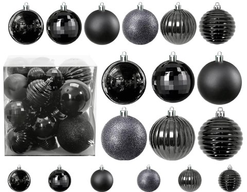 BOMBKI CHOINKOWE 311433C 36szt SILVER