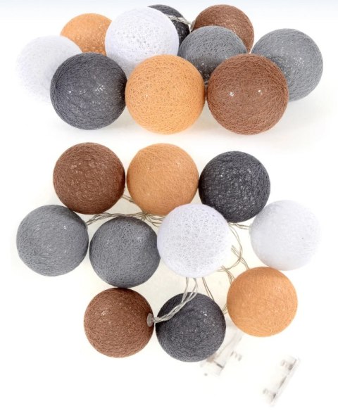 COTTON BALLS FL-01 brown/beige/white/grey/d.grey