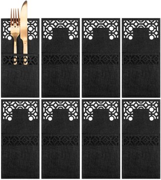 ETUI NA SZTUĆCE KF357-8B BLACK 8szt