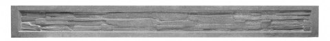 Podmurówka betonowa łupana - 250 cm / 25 cm