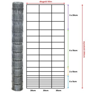 Siatka leśna - 200/18/30 G6 - 50 m