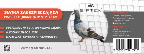 Siatka zabezpieczająca 50x50mm / 6x2m - antracyt, beżowa