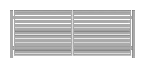 Brama PRO typ WALL 100 - malowana proszkowo - 5,00 m