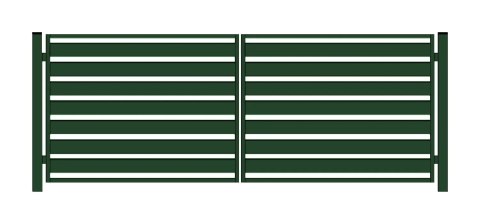 Brama PRO typ WALL 140 - malowana proszkowo - 4,00 m