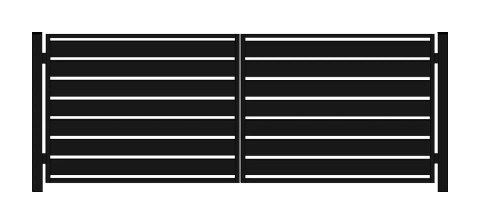 Brama PRO typ WALL 200 - malowana proszkowo - 4,00 m
