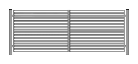 Brama PRO typ WALL 60 - malowana proszkowo - 5,00 m