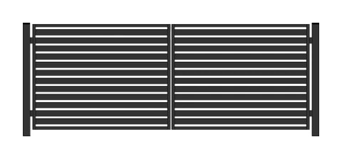 Brama PRO typ WALL 80 - malowana proszkowo - 4,00 m