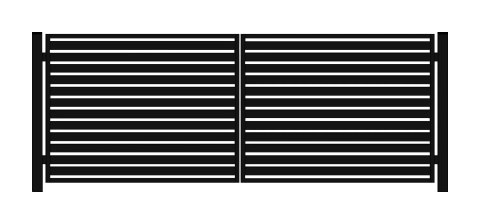 Brama PRO typ WALL 80 - malowana proszkowo - 5,00 m