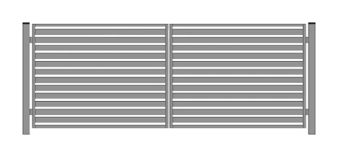 Brama PRO typ WALL 80 - malowana proszkowo - 5,00 m