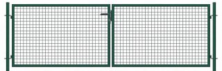 Brama ogrodowa SX 4,00 x 1,20 m - antracyt , zielona